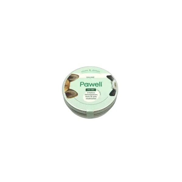 Baume apaisant CBD 1% pour chiens et chats - Pawell 30ml alt="Baume apaisant CBD pour animaux - Flacon 30ml Pawell